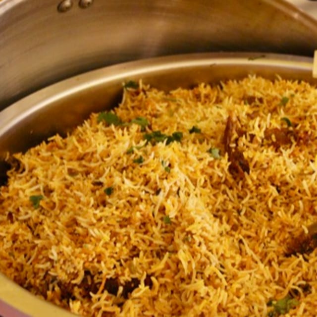 Hyderabad Goat Biryani.