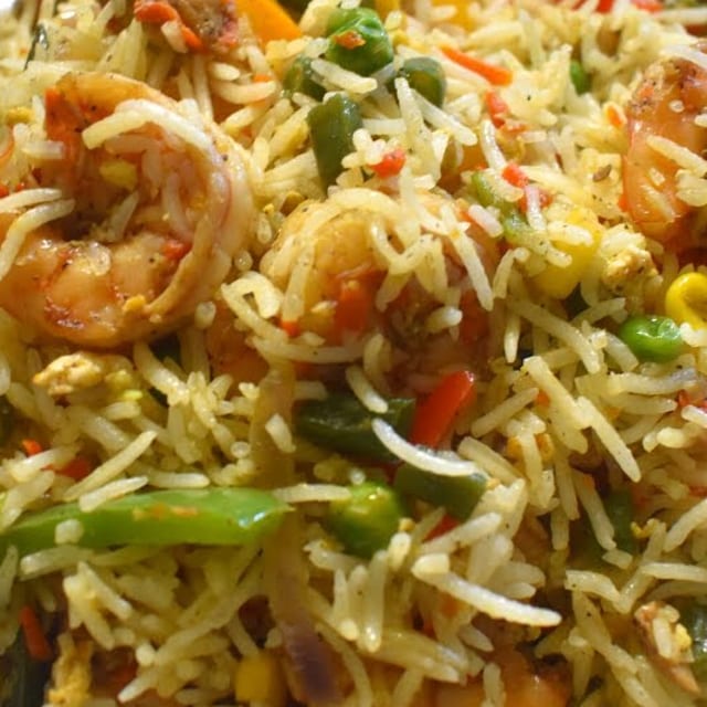 Chicken Shrimp Mix Fried Rice.